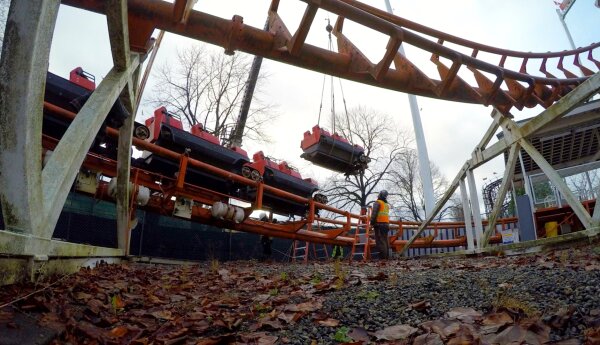 Strażacki trening i park rozrywki